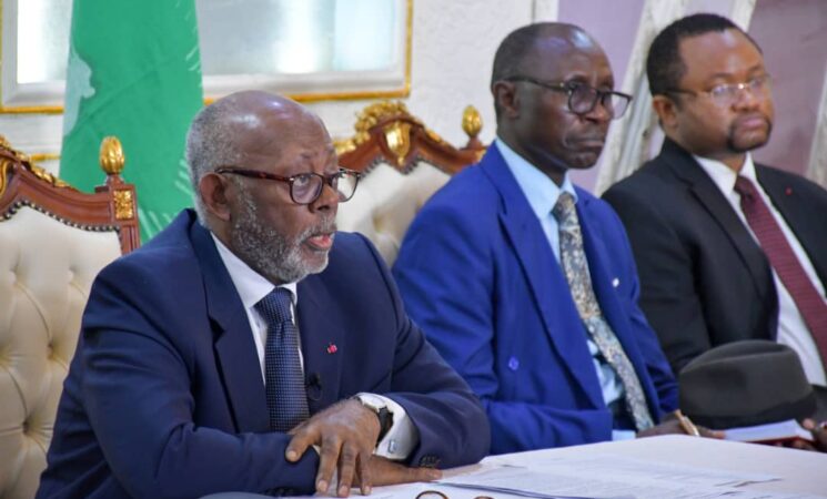 H.E. MBELLA MBELLA at the ministerial session of the Peace and Security Council (PSC) of the African Union (AU)