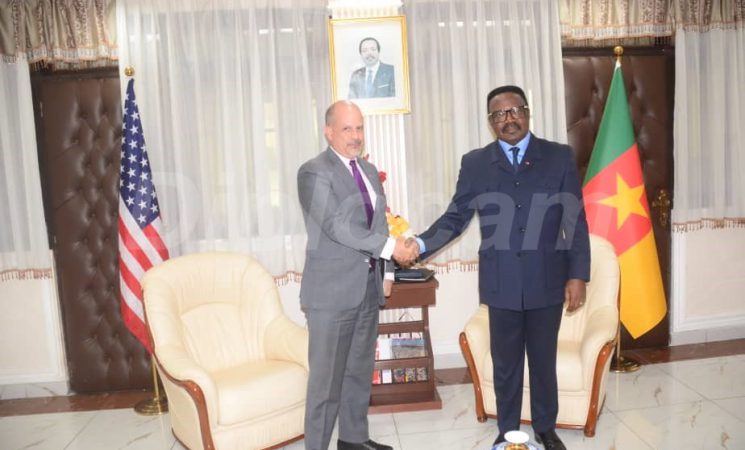 AUDIENCE GRANTED ON APRIL 30, 2025, TO H.E. CHRISTOPHER JOHN LAMORA, AMBASSADOR OF THE UNITED STATES OF AMERICA TO CAMEROON
