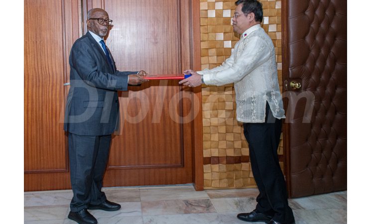 PRESENTATION OF COPIES OF LETTERS OF CREDENCE OF H.E. MERSOLE J. MELLEJOR, NEWLY APPOINTED AMBASSADOR OF PHILIPPINES TO CAMEROON