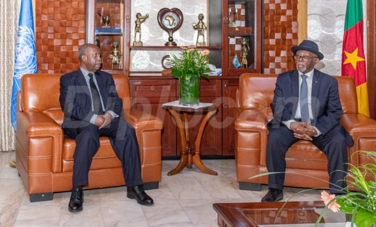 AUDIENCE DE COURTOISIE ACCORDEE A M. LEONARDO SANTOS SIMAO PAR LE MINREX